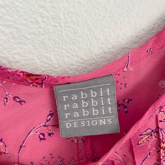 Vintage 90’s sleeveless maxi pink floral dress with tie size 14 - Picture 2 of 10